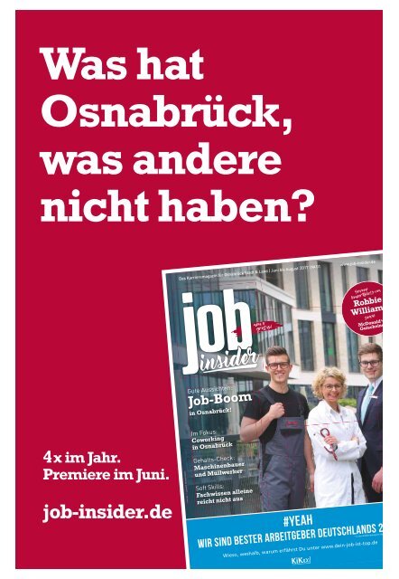 INSIDER Osnabrück // Juni 2017 // No. 407