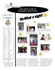 The Black & White Volunteer Newsletter - Maui Arts & Cultural Center