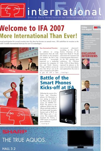 Day 1 - IFA International