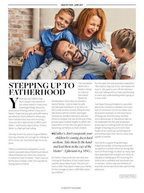 Healthy SoFlo Issue 49 - Menprovement: A Hub Design to Improve Men's Lives