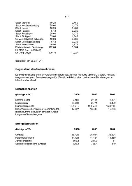 Entwurf Bericht 2006 - Finanzministerium NRW - Landesregierung ...