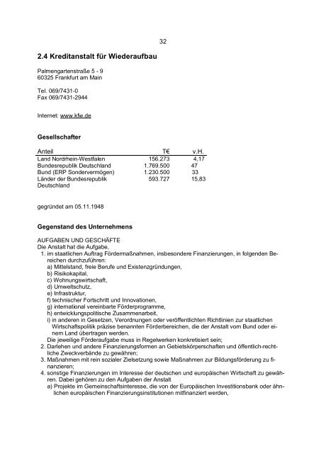 Entwurf Bericht 2006 - Finanzministerium NRW - Landesregierung ...