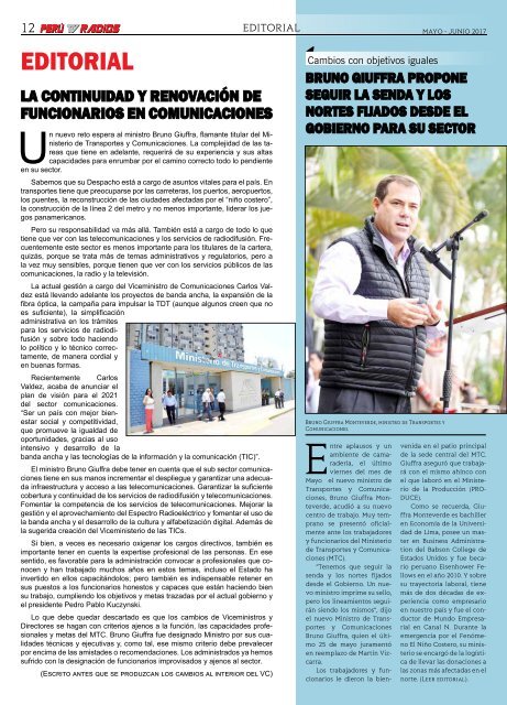 Revista PERU TV RADIOS Edicion MAY-JUN