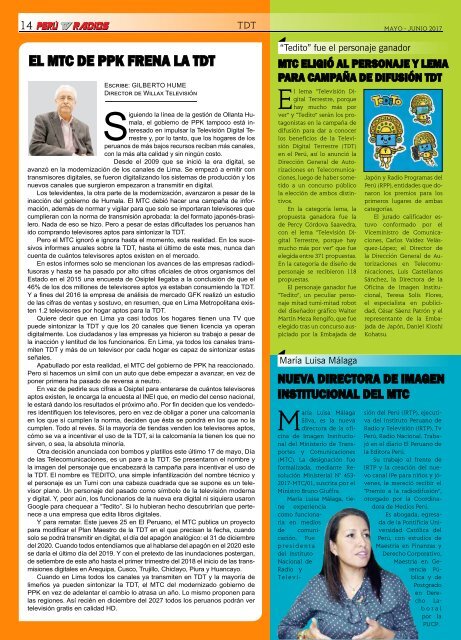 Revista PERU TV RADIOS Edicion MAY-JUN