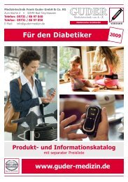 Für den Diabetiker - Medizintechnik Frank Guder GmbH & Co. KG