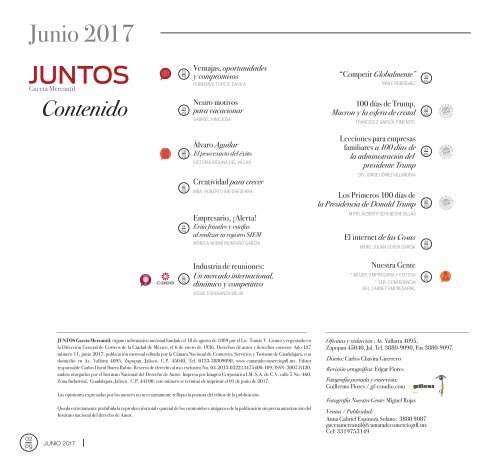 Juntos Gaceta Mercantil - JUNIO 2017 