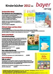 Vorschau 2012 - Bayer Verlag