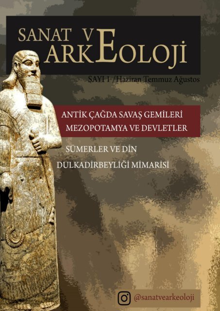 Sanat ve Arkeoloji Dergisi 1. SAYI