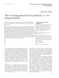 The evolving potential for pediatric ex vivo lung perfusion