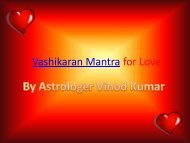Vashikaran Mantra for Love