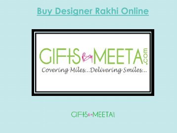 Buy Online Designer Rakhi Gifts From GiftsbyMeeta