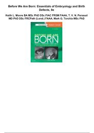 before we are born essentials of embryology and birth defects 9e
