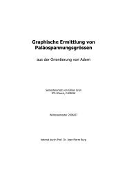 Graphische Ermittlung von ... - erfa - ETH Zürich