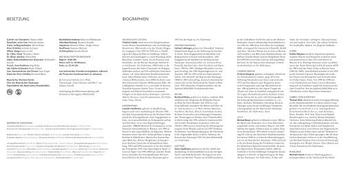 Cast list as PDF Download - Bayerische Staatsoper