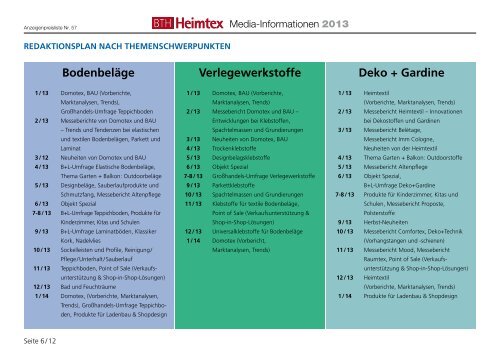 Heimtex - beim SN-Fachpresse Verlag