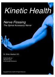 Flossing the Spinal Accessory Nerve