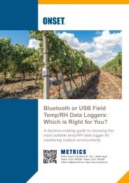 Onset Guide: Bluetooth or USB Field Temp/RH Data Loggers