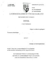 Urteil des LSG für das Saarland vom 22.08