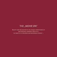 THE „MOHR SPA“ - Mohr Life Resort