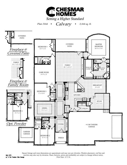 Chesmar Homes at Copper Ridge Community Brochure 