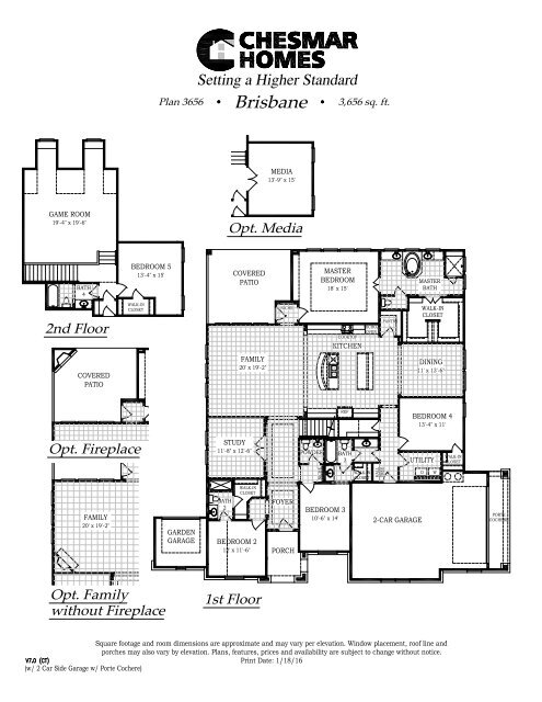 Chesmar Homes at Copper Ridge Community Brochure 