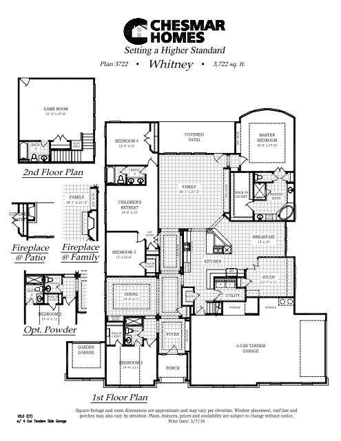 Chesmar Homes at Copper Ridge Community Brochure 