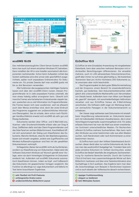 Ordnung im Archiv: Softwaretest