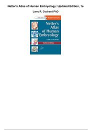 netters atlas of human embryology updated edition 1e