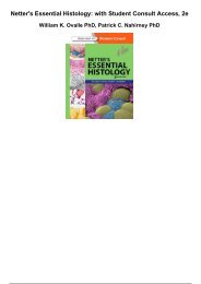 netters essential histology with student consult access 2e