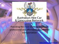 Limo Hire Sydney - Call 0418 600 353