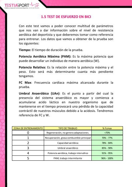 Modelo Asesoramiento Ciclismo