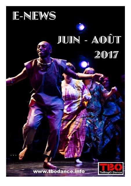 Agenda TBODANCE Juin à Août 2017