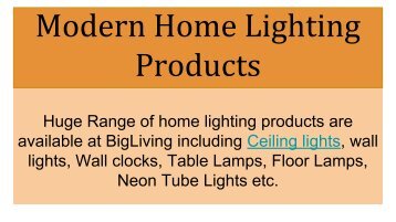 Home Lighting - Ceiling Lights, Wall Lights, Floor Lamps