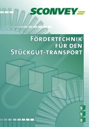 Fördertechnik für den Stückgut-transport - Sconvey GmbH
