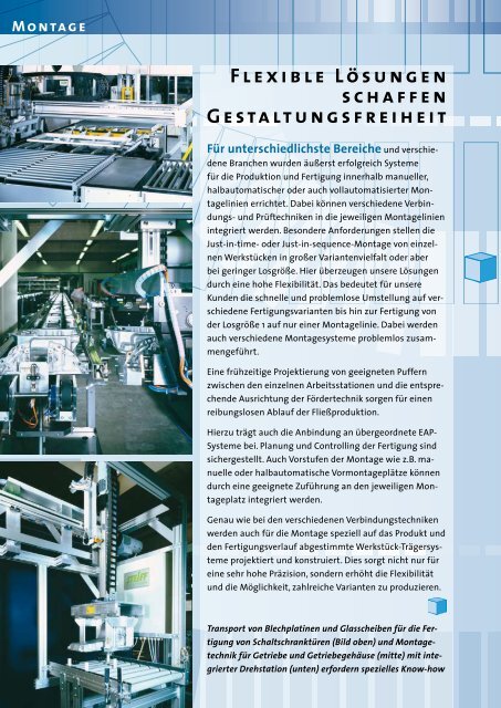 Prozess- automatisierung für Montagelinien - Sconvey GmbH