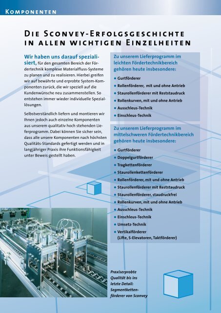 Prozess- automatisierung für Montagelinien - Sconvey GmbH