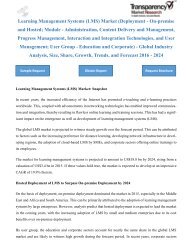 Learning Management Systems (LMS) Market - Global Industry Analysis, Size, Share, Growth, Trends, and Forecast 2016 - 2024