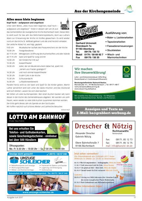 Juni 2017 - Büchenbacher Anzeiger