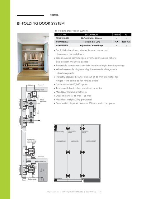 Nikpol Bi Folding Door Sy