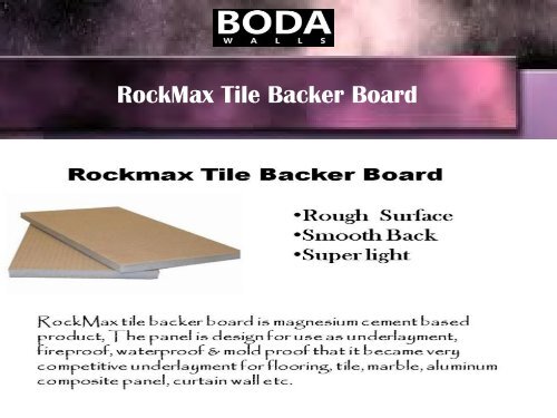 RockMax Magnesium Oxide Board