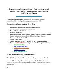 Commission Resurrection review-(MEGA) $23,500 bonus of Commission Resurrection