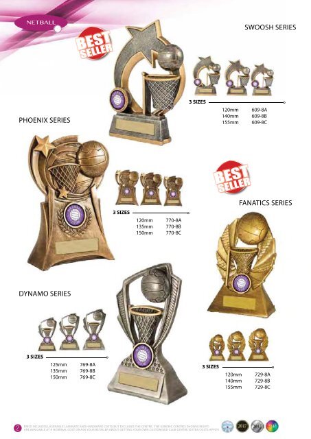 2017 Some Really Different Netball Trophies