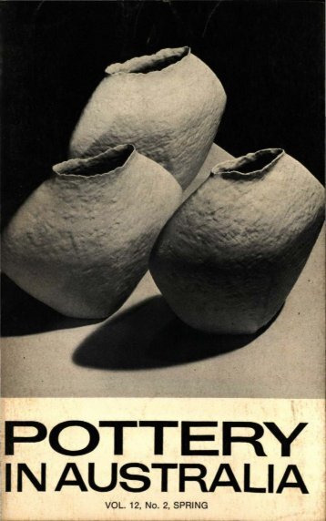 Pottery In Australia Vol 12 No 2 Spring 1973