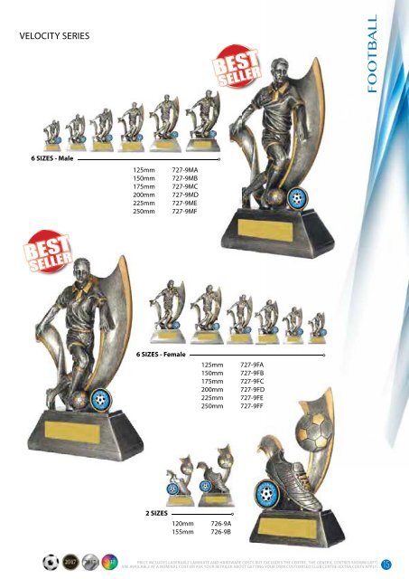 2017 Some Really Different Football Trophies