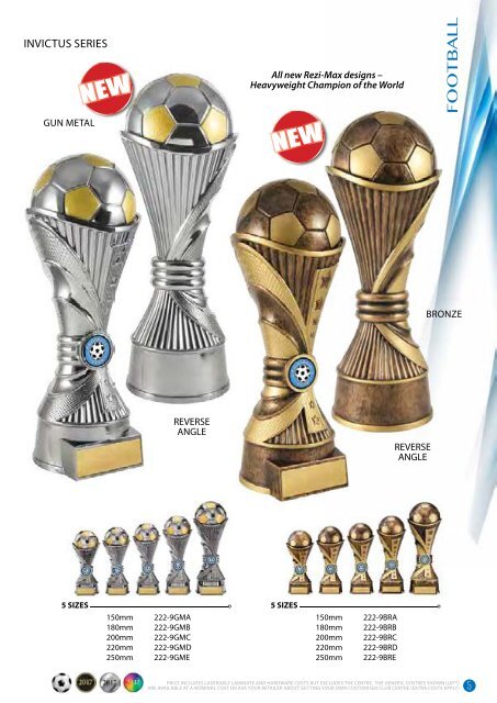 2017 Some Really Different Football Trophies