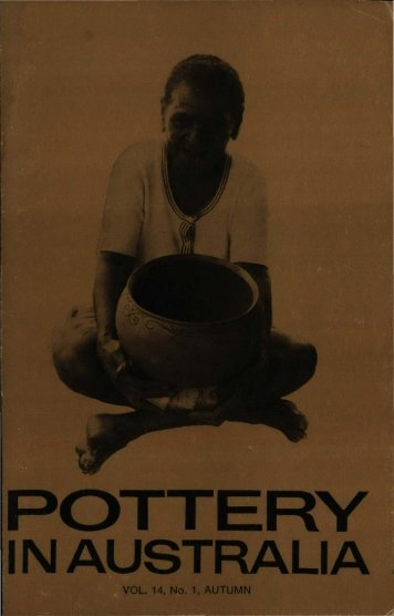 Pottery In Australia Vol 14 No 1 Autumn 1975