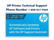 HP Printer Customer Service Number 1-888-827-9060