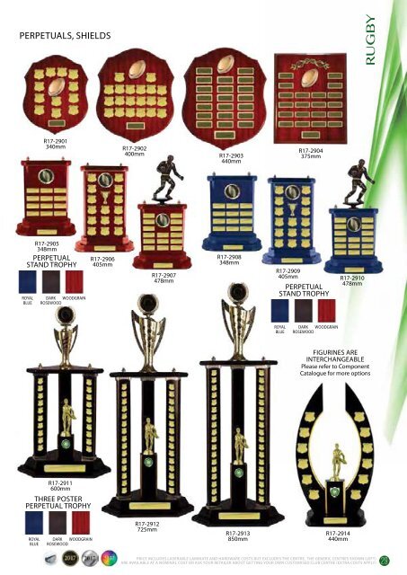 2017 Some Really Different Rugby Trophies