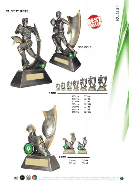 2017 Some Really Different Rugby Trophies