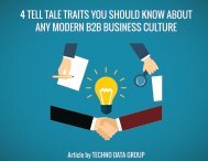  TELL TALE TRAITS YOU SHOULD KNOW ABOUT ANY MODERN B2B BUSINESS 